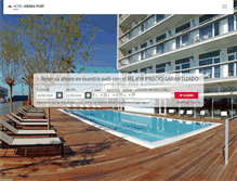 Tablet Screenshot of hotelateneaport.com